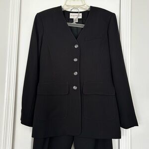 Vintage Black Women's Pant Suit by Evan Picone